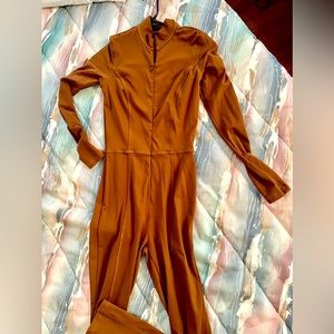 Long Sleeved Bodysuit | JLUXLABEL | Brown | Small
